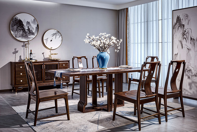 烏金木新中式家具黑檀材質(zhì)